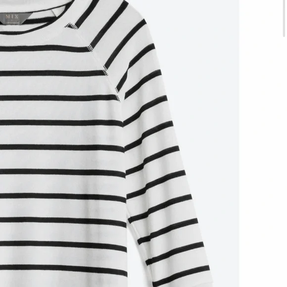 MIX BY 41 HAWTHORN Arnold Three Quarter Sleeve Raglan Knit Top size M - Picture 2 of 6